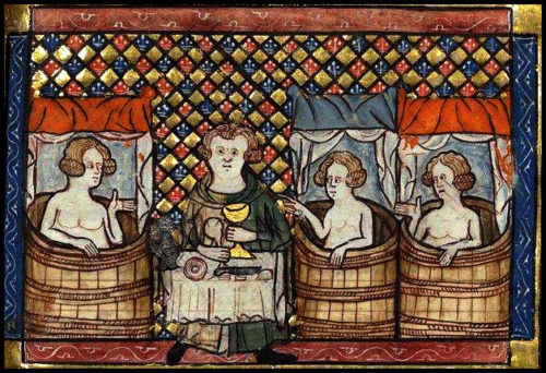 Réalité des bains publics étuves du moyen age