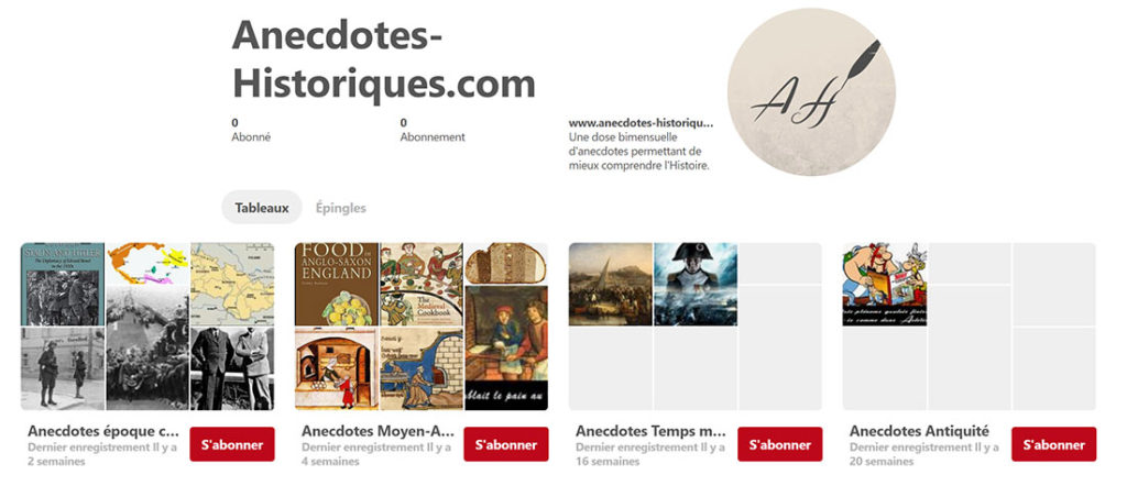 compte pinterest anecdotes historiques avril 2018