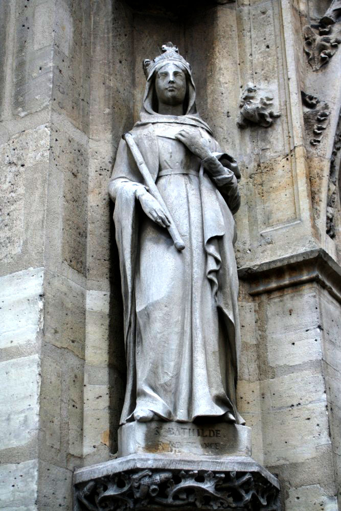 Statue-de-Sainte-Bathilde reine mérovingienne de-Louis-Desprez-1841